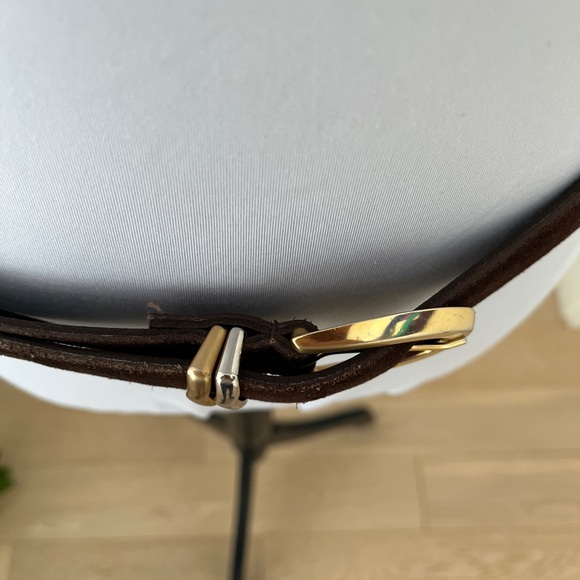 COLLAGE Brown Suede Fashion Belt Genuine Leather Made Canada Timeless Classic - Picture 9 of 17